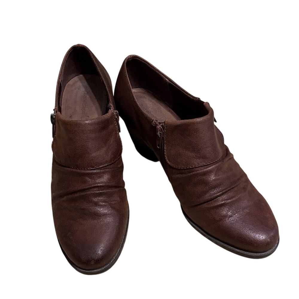 BareTraps Dark Brown Ankle Booties sz10